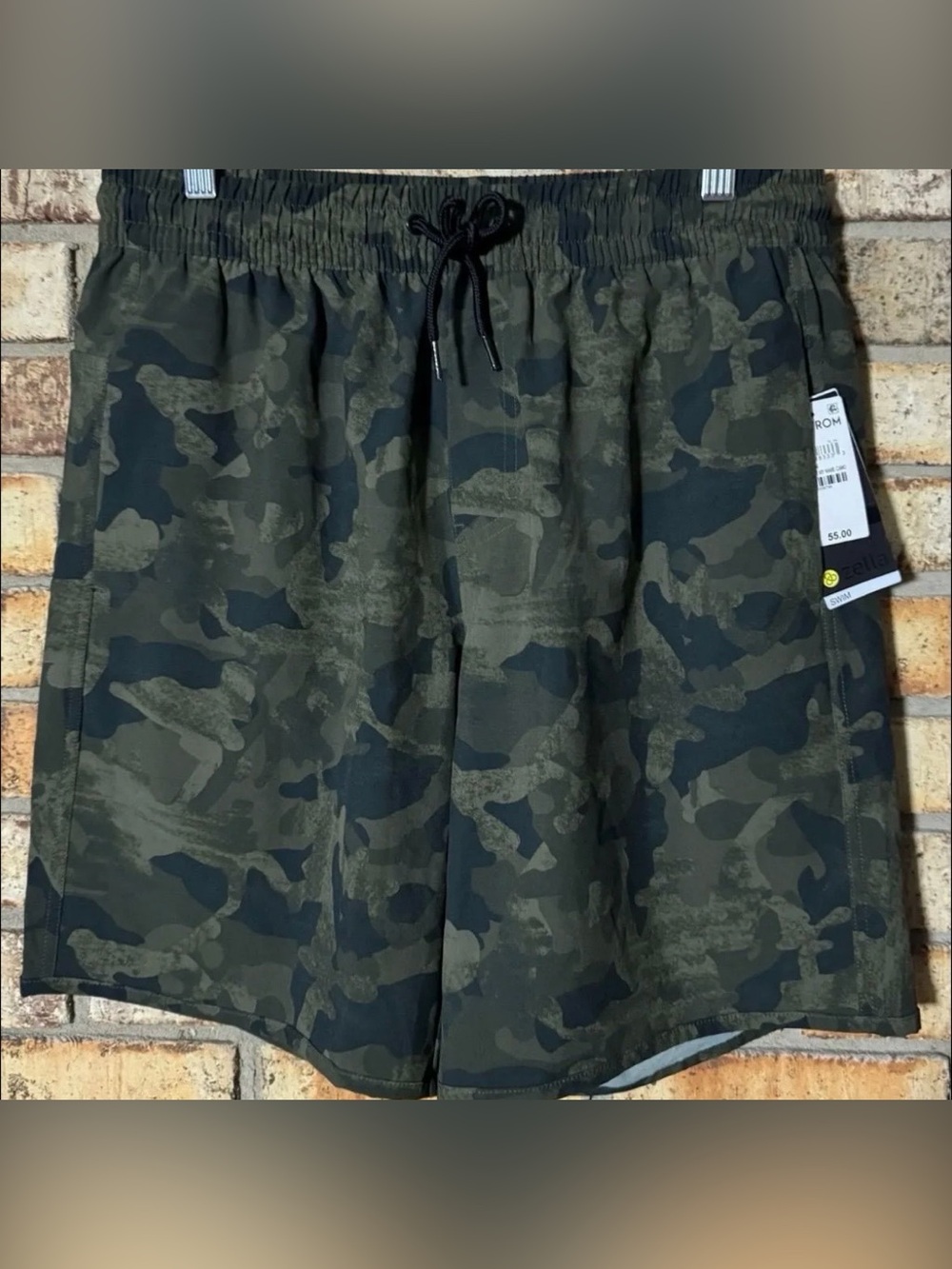 Zella men's camo swim shorts M NWT